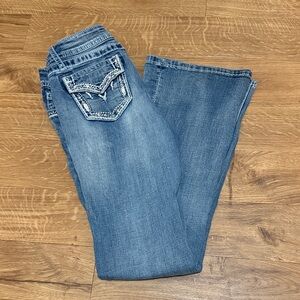 Grace Kids Blue Jeans with Embellished Pocket